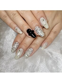 アンク(ank)/ツイード/秋ネイル/リングネイル