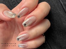 マリー ネイルズアンドラッシュアート モザイクモール港北店(MARIE NAILS & LASH ART)/￥7,700コース　ハート　1107d