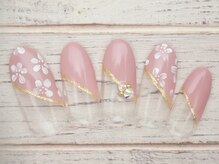 ワンネイル(ONE NAIL)/＃お花＃フレンチネイル