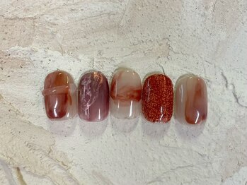 グラッドネイル 銀座店(GLAD nail)/ニュアンステラコッタネイル