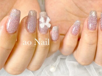 アオネイル(ao Nail)/フラッシュネイル　リボンパーツ