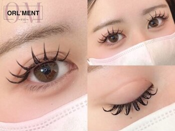 オルメント 天満 南森町店(ORL’MENT)の写真/人気No.1★パリエクより圧倒的持続力!LEDエクステ装着後にパーマをあて根本から立ち上げパッチリお目元へ♪