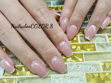 ネイルサロン カラーエイト(Nailsalon COLOR.8)/フレンチ、バーチャル、シンプル