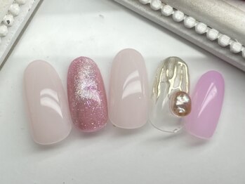 ネイリッシュサロン エー(Nailish Salon A)/ガーリーマグネットネイル