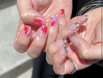 ファンクションネイルズ 表参道 原宿(FUNCTION NAILS)/カラフル/フレンチネイル