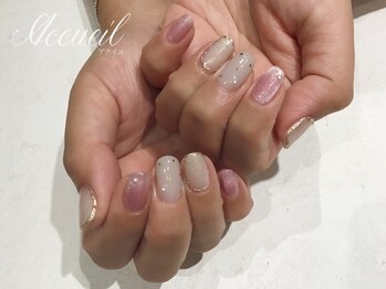 アクイユ 銀座店(ACCUEIL)/きらきらドットネイル