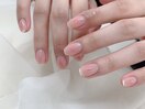 【大人可愛いチークネイル】