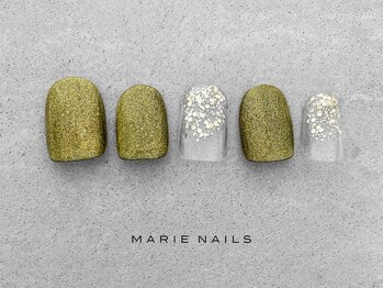 マリーネイルズ 近鉄あべのハルカス店(MARIE NAILS)/新規様6000円 キラキラ 0111a