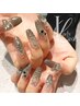 長持ちスカルプ☆長さ出し10本+人気No1☆120分持込デザイン¥20800→¥16900
