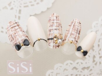 シシ(SiSi)/ツイードチェック＆パール