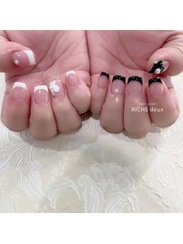 白黒☆アシメフレンチ