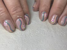 エル(elu)/パラジェル　お花ネイル