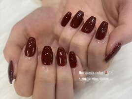ボルドーワンカラー