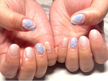 ネイルサロンブリス(nail salon Bliss)/☆韓国風フラワーネイル☆