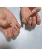 ピエノローサ(Pieno Rosa)/シアーなミラーネイル♪