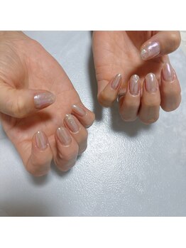 ピエノローサ(Pieno Rosa)/シアーなミラーネイル♪