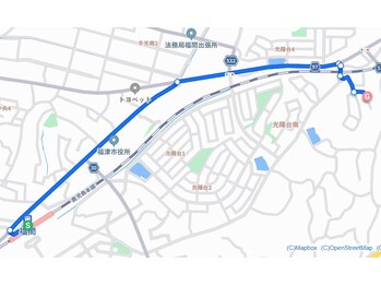 リカーレ 福津店/福間駅からのルート