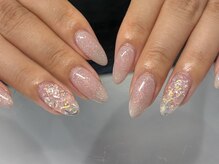 アレーズネイル(Alaise Nail)の雰囲気（定額/キラキラ/ワンホン/オフィス/ピンク）