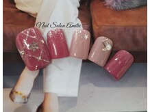 ネイルサロン アミティエ(Nail Salon Amitie)/結晶×キルティングfootネイル