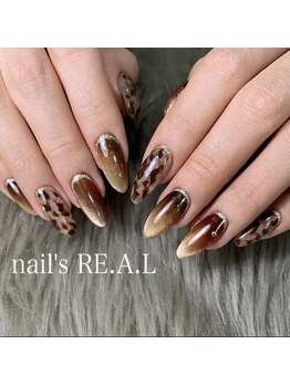 ネイルズリアル 倉敷(nail's RE.A.L)/レオパードネイル