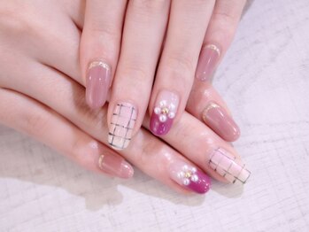 ラルネイル 大宮(Lull. nail)/＊ガーリー＊パールフラワー＊