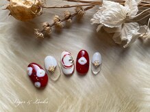 ヴィガー アンド ルックス 白金 目黒(Vigor&Looks)/お正月ネイル　紅白　花