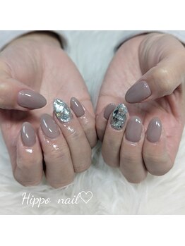ヒポ ネイル(Hippo Nail)/2本アート★埋め尽くし