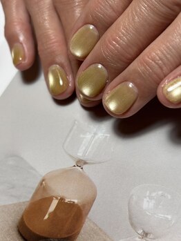 フィルネイル(fil nail)の写真/【カラー40色/色混ぜOK!マグネットネイル初回¥5500】春のお洋服にそっと馴染む,ほんのり柔らかな色味に＊