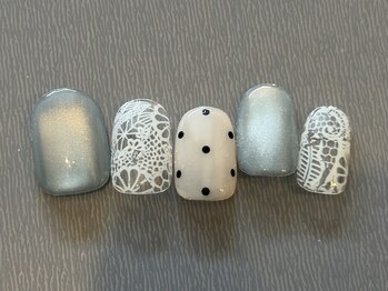 アイ ネイルズ 天神店(I nails)/艶レース　￥7000