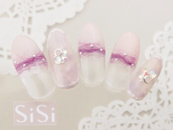 シシ(SiSi)/コットンキャンディアートネイル