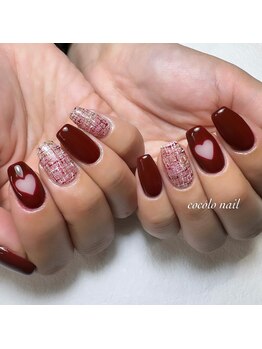 ツイード/くりぬきハート＊