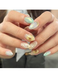 ひまわりネイル