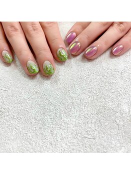 モレリア(morelia)/海外風ミラーネイル