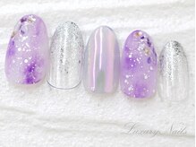 ラグジュアリーネイルズ カワグチ(Luxury Nails Kawaguchi)/タイダイ*オーロラミラー