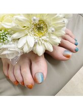 プルミエ ネイル(Premier Nail)/フット★夕焼けニュアンス