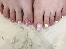 ミュゼアート(musee art)/アシメネイル　フットネイル