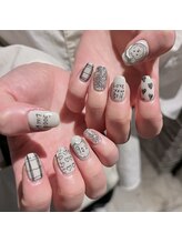 ネイルスペース ジェイズ ピンキー(NAIL SPACE J's PINKY)/落書きネイル
