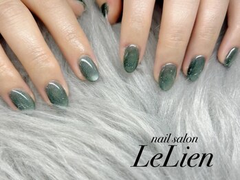 ルリアン(LeLien)の写真/”ちゅるん”としたフォルムが愛らしいシンプルデザイン◇マグネットワンカラーネイル¥6700