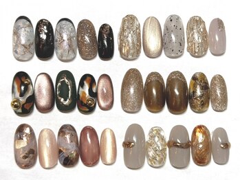 ボーホーネイルズコレクション(BOHO NAILS COLLECTION)の写真/《BOHO Collection¥7150～》季節感満載♪人気の冬トレンドデザイン多数ご用意!!パラジェル変更もOK◎