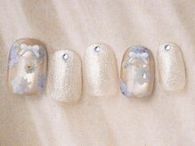 アイネイルズ 天神今泉店(I-nails)/お花リボンラメ