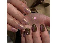 桜餅イメージカラーネイル
