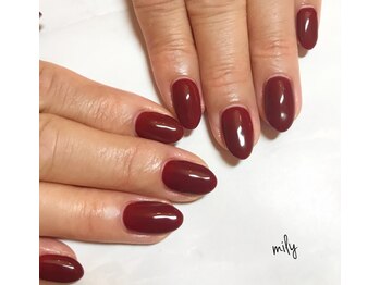 ボルドーワンカラー