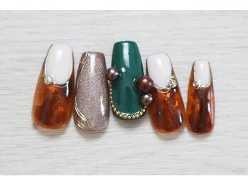 ココネイル/ベッコウ・秋ネイル