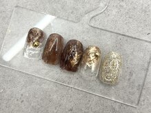 ケイクバイクーロ(CAKE by curro)/ブラウン×ゴールドニュアンス