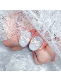 ワンカラー×リボンパーツ