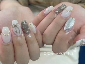 ココナッツネイル/夏ネイル