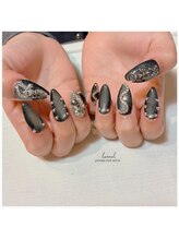 ハヌル(haneul.)/マグネット/クロム甘辛ネイル