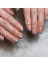 ネイルアトリエ ラテ(nailatelier latte)/細フレンチネイル