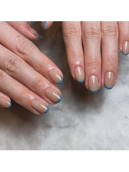 ネイルアトリエ ラテ(nailatelier latte)/細フレンチネイル