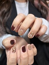 テソロネイル(TESORO nail)/ヒョウ柄ネイル